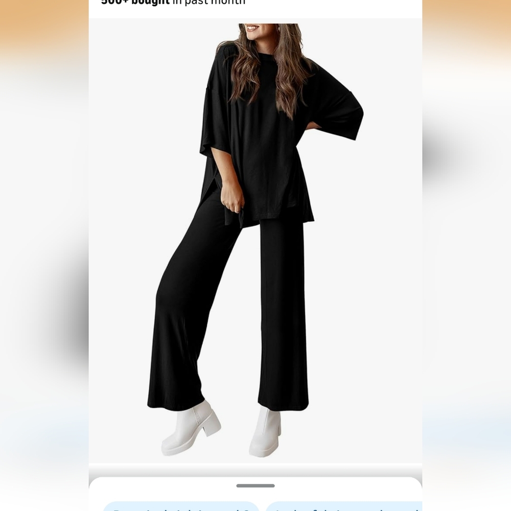 NWT Pretty Garden Women’s Black Set